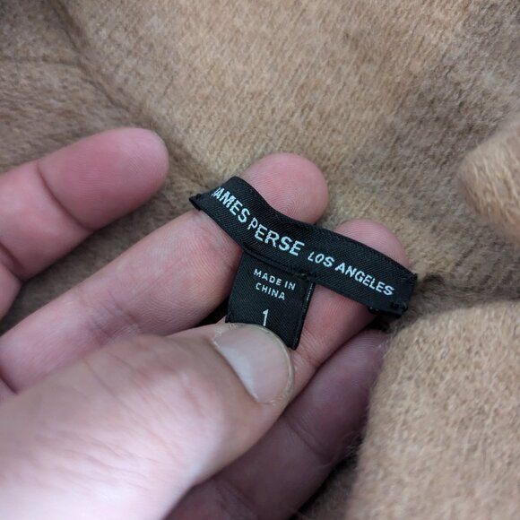 JAMES PERSE - Wool blend camel coat - Sz 1 - Picture 5 of 8